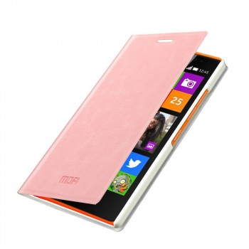 Чехол флип подставка водоотталкивающий для Nokia X2 Розовый