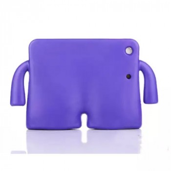 Детский ультразащитный гиппоаллергенный силиконовый фигурный чехол для планшета Ipad Mini 1/2/3 Фиолетовый