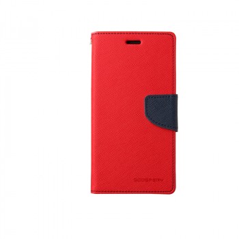 Текстурный чехол портмоне подставка на силиконовой основе с дизайнерской застежкой для Sony Xperia Z3 Красный