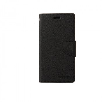 Текстурный чехол портмоне подставка на силиконовой основе с дизайнерской застежкой для Sony Xperia Z3 Черный