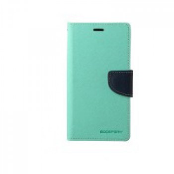Текстурный чехол портмоне подставка на силиконовой основе с дизайнерской застежкой для Sony Xperia Z3 Голубой