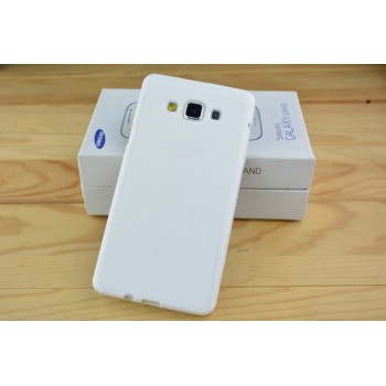 Силиконовый непрозрачный чехол для Samsung Galaxy A7 Белый
