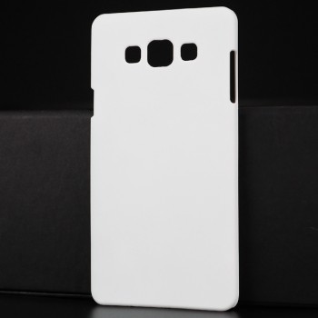 Пластиковый матовый непрозрачный чехол для Samsung Galaxy A7 Белый