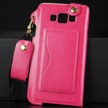 Дизайнерский чехол портмоне подставка с шнурком и отделением для карт для Samsung Galaxy A7