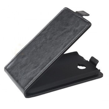 Чехол вертикальная книжка с магнитной застежкой для Alcatel One Touch Pop C7 Черный