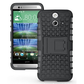 Силиконовый чехол экстрим защита для HTC One E8 Черный