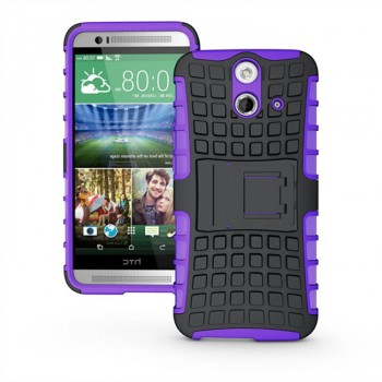 Силиконовый чехол экстрим защита для HTC One E8 Фиолетовый