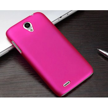Пластиковый матовый чехол для Lenovo A859 Ideaphone Пурпурный