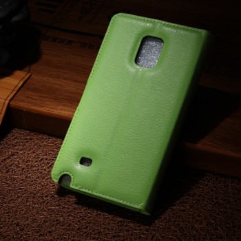 Чехол портмоне подставка для Samsung Galaxy Note Edge Зеленый