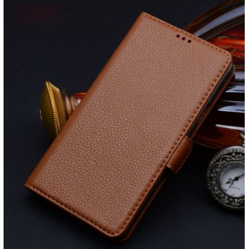 Кожаный чехол портмоне (нат. кожа) для Samsung Galaxy Note Edge Коричневый
