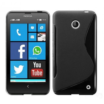 Силиконовый S чехол для Nokia Lumia 630 Черный