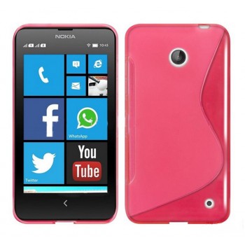 Силиконовый S чехол для Nokia Lumia 630 Розовый