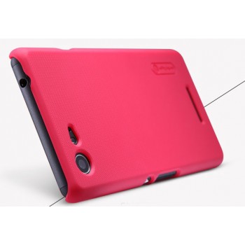 Пластиковый матовый нескользящий премиум чехол для Sony Xperia E3 Пурпурный