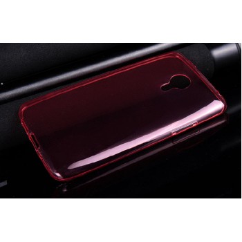 Силиконовый ультратонкий полупрозрачный чехол для Meizu MX4 Pro Красный