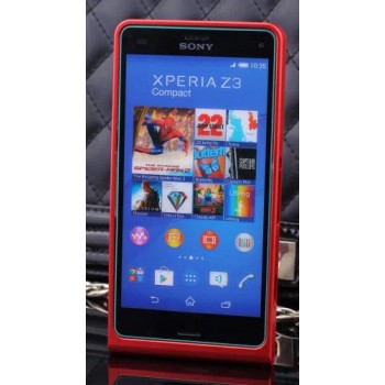 Металлический бампер для Sony Xperia Z3 Compact Красный
