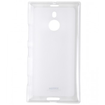 Силиконовый матовый полупрозрачный чехол для Nokia Lumia 1520 Белый