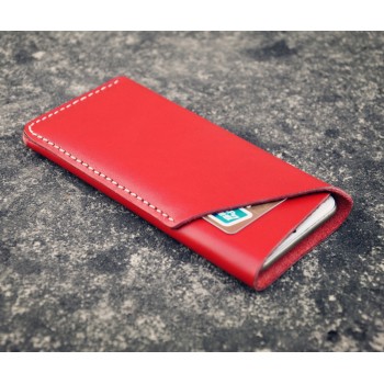 Кожаный дизайнерский z-образный мешок для Samsung Galaxy Note Edge Красный