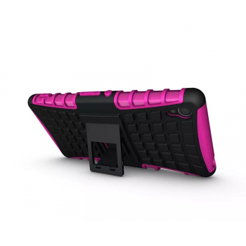 Силиконовый чехол экстрим защита для Sony Xperia Z3 Пурпурный