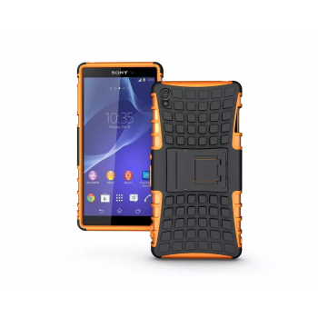 Силиконовый чехол экстрим защита для Sony Xperia Z3 Оранжевый