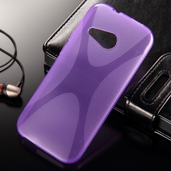 Силиконовый X чехол для HTC One mini 2 Фиолетовый