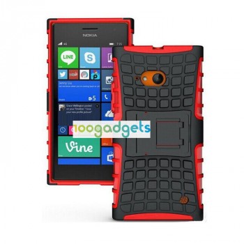 Силиконовый чехол экстрим защита для Nokia Lumia 730/735 Красный