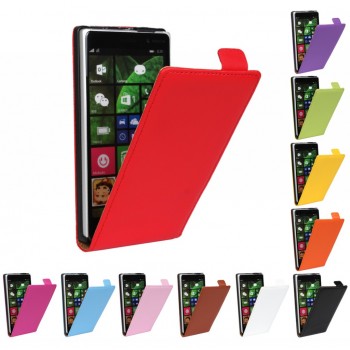 Чехол вертикальная книжка на пластиковой основе для Nokia Lumia 830