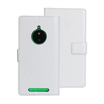 Глянцевый чехол портмоне подставка с защелкой для Nokia Lumia 830 Белый
