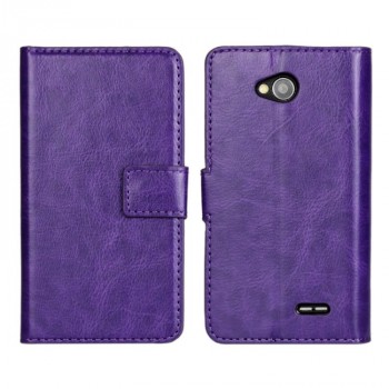 Чехол портмоне подставка с защелкой для LG L70 Фиолетовый