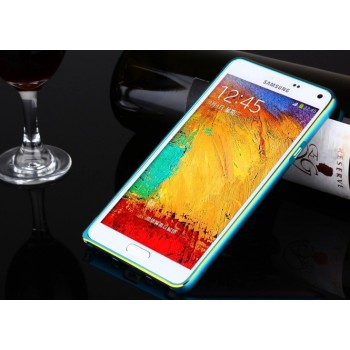 Металлический бампер для Samsung Galaxy A3 Голубой