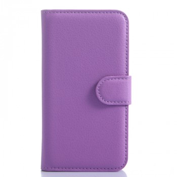 Чехол портмоне подставка с защелкой для Samsung Galaxy Core Prime Фиолетовый