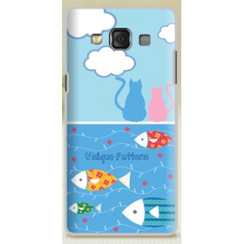 Пластиковый матовый дизайнерский чехол с принтом для Samsung Galaxy A5 