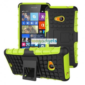 Силиконовый чехол экстрим защита для Microsoft Lumia 535 Зеленый
