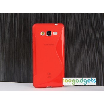 Силиконовый S чехол для Samsung Galaxy Grand Prime Красный