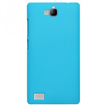Пластиковый чехол Metallic для Huawei Honor 3c Голубой