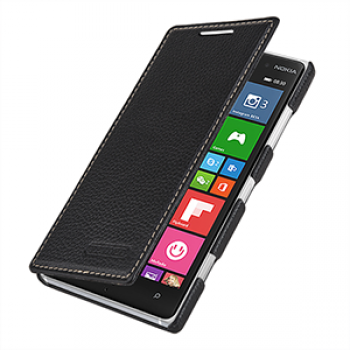 Кожаный чехол горизонтальная книжка (нат. кожа) для Nokia Lumia 830