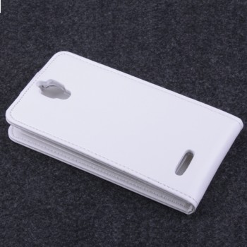 Чехол вертикальная книжка с магнитной застежкой для Alcatel One Touch Idol 2 mini Белый