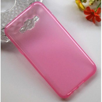 Силиконовый матовый непрозрачный чехол для Samsung Galaxy E7 Розовый