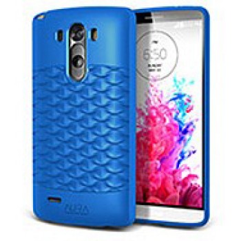 Силиконовый чехол серии FishScale для LG Optimus G3 Синий