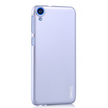 Пластиковый матовый металлик чехол для HTC Desire 820 Белый