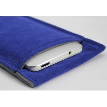 Фланелевый мешок с экстрамягким бархатным покрытием для Yotaphone 2 Синий