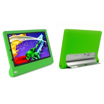 Силиконовый софт-тач премиум чехол для Lenovo Yoga Tablet 2 10 Зеленый