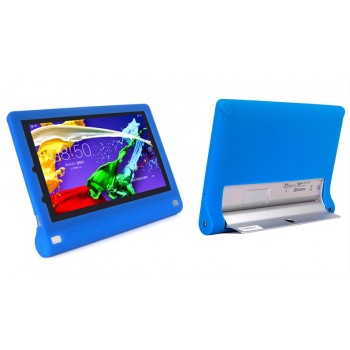 Силиконовый софт-тач премиум чехол для Lenovo Yoga Tablet 2 10 Синий