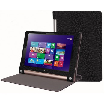 Чехол флип с рамочной защитой текстурный серия Golografy honeycomb для Lenovo Yoga Tablet 2 8 Черный