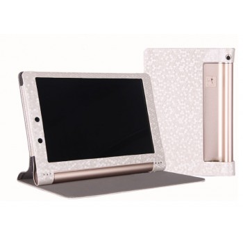 Чехол флип с рамочной защитой текстурный серия Golografy honeycomb для Lenovo Yoga Tablet 2 10 Серый