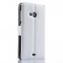 Чехол портмоне подставка с защелкой для Microsoft Lumia 535, цвет Белый