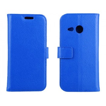 Чехол кошелек с подставкой для HTC One mini 2 Синий