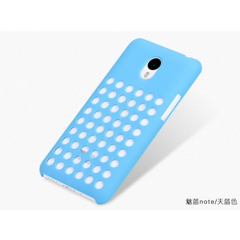 Пластиковый дизайнерский чехол с отверстиями для Meizu M1 Note Синий