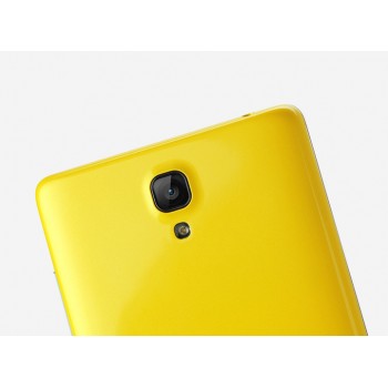 Оригинальный пластиковый встраиваемый матовый непрозрачный чехол для Xiaomi RedMi Note Желтый