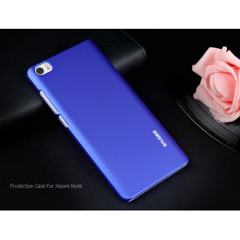 Пластиковый непрозрачный Металлик чехол для Xiaomi Mi Note Синий