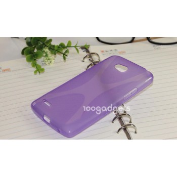 Силиконовый чехол Х для LG L80 Фиолетовый